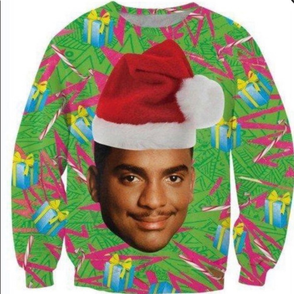 Carlton Banks Ugly Christmas Sweater , Never Worn